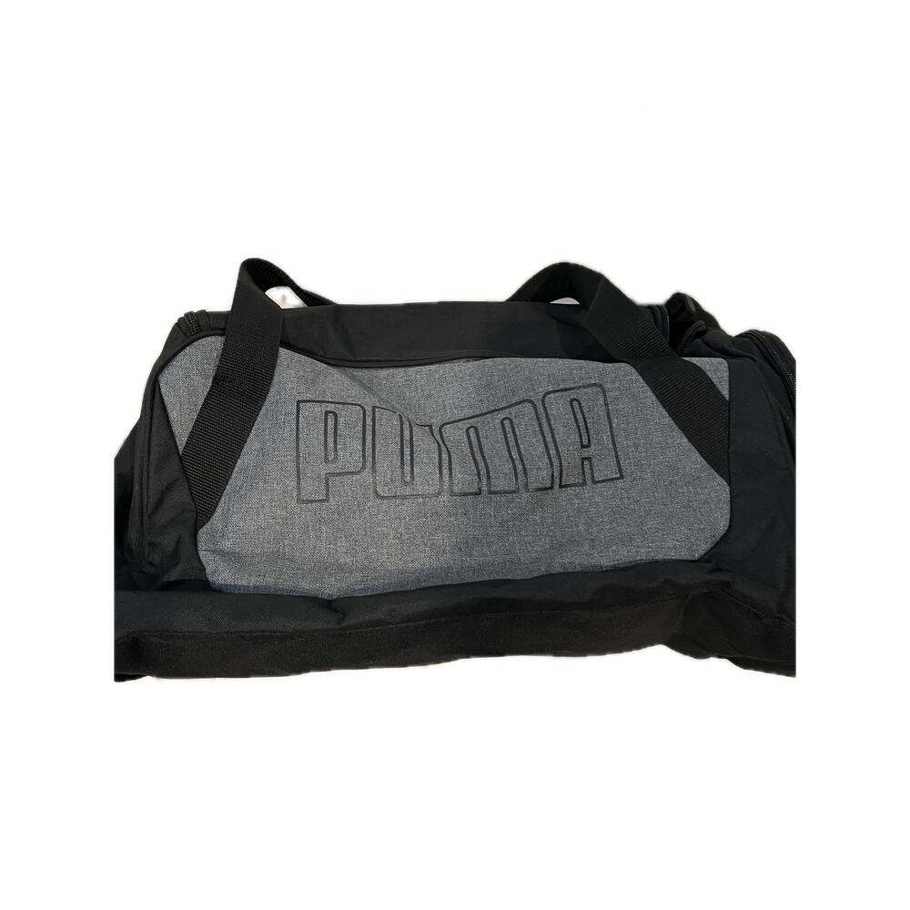 Puma Training Black Gray Duffel Bag 20"x12"x10"